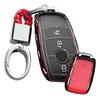 ONTTO Mercedes Benz Smart Key Case, Key Cover, Stylish, Textured, High Quality, Key Chain,