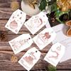 Fashion 60pcs Merry Christmas Labels DIY Colorful Gift Wrapping Paper Hang Tags Merry Christmas Tags Christmas Tree