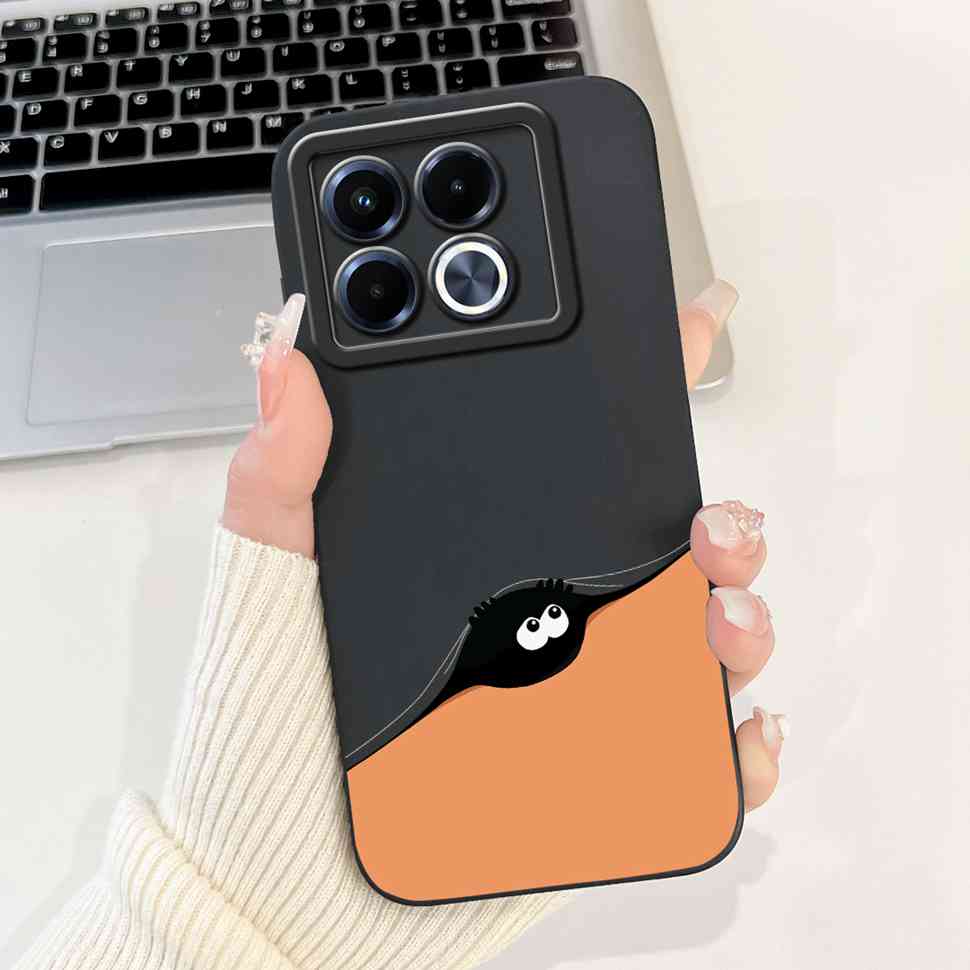 Cute Lovely Cat Silicon Case For Infinix Note 40 5G X6852 Shockproof Funda Back Cover For Infinix Note 40 X 40X Note40 5G Bumper