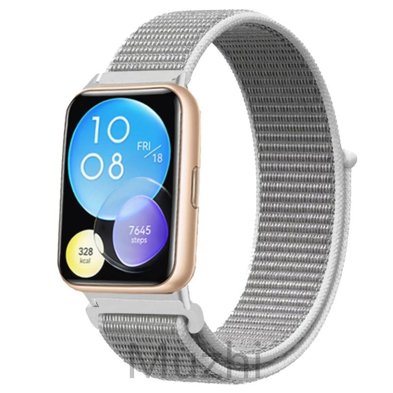 Нейлоновый ремешок для Huawei Watch Fit 2 Ремешок для умных часов Аксессуары для замены браслета Correa Huawei Watch fit2 active