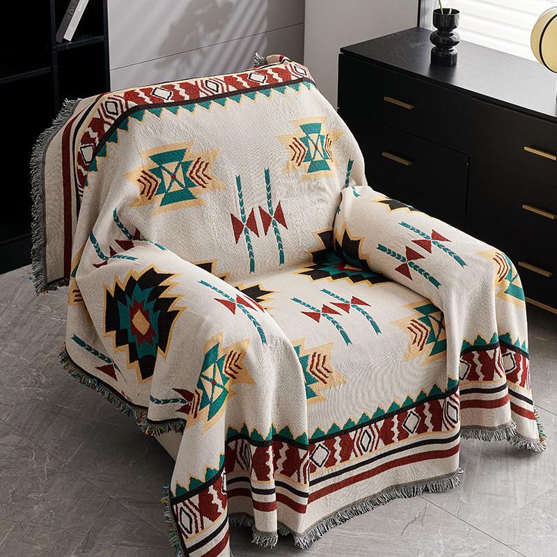 Universal Sofa Cover Slipcover Single Armchair With Non-Slip Backrest Cushion Blanket Nordic Style