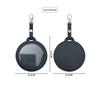 PU Leather Card Holder Cat Ear Design Cute Round Badge Reel For Work Office Travel Luggage Keychain Pendant