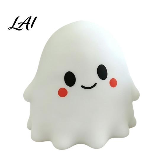 Stress Relief Gadget 1/2Pcs Halloween Cartoon Ghost Squeeze Toy Bow Desk Decompression Toy White Sensory Fidget for Kids Adults Party Favors Calming