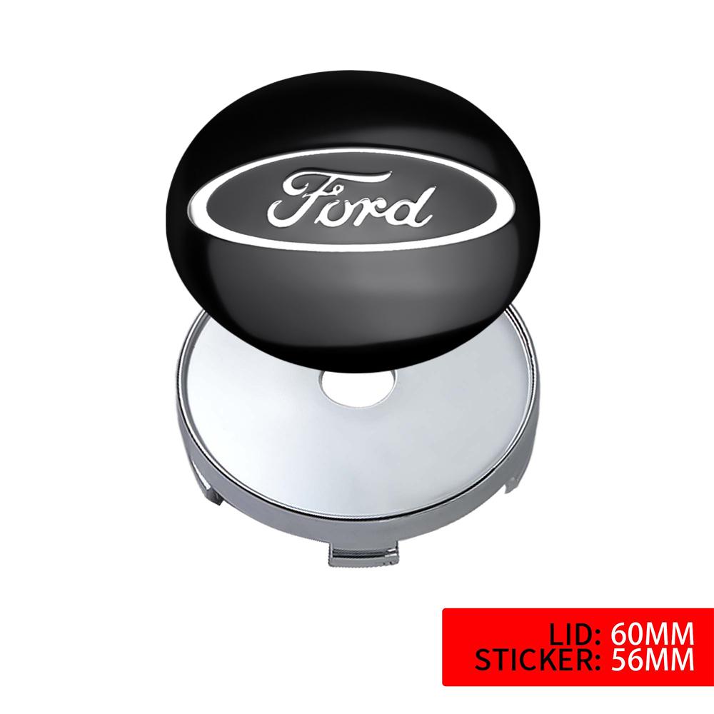 4pcs Aluminum Alloy Car Wheel Center Hub Caps Cover For Ford Fiesta Mondeo Fusion Explorer Escape Shelby Edge Taurus Mustang