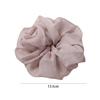 Sweet Women Hair Scrunchies Solid Color Oversized Hair Ropes Luxury Chiffon Scrunchies  Girls