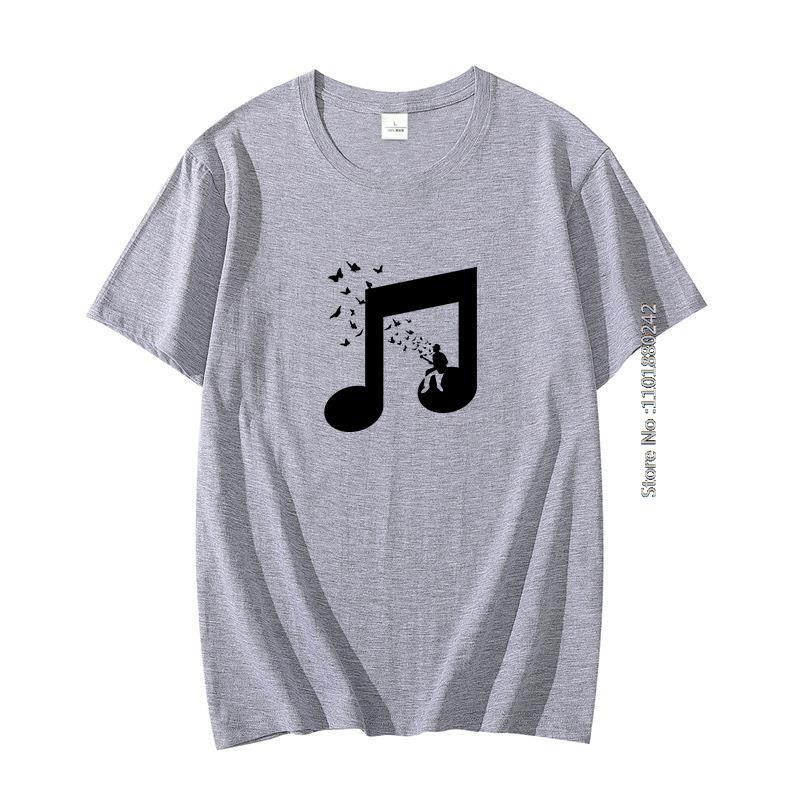 Beautiful Melody Music Fashion Graphic T Shirts Cotton Big Size Short Sleeve T Shirt New Shirts And Tshirts Mens Print T Shirt