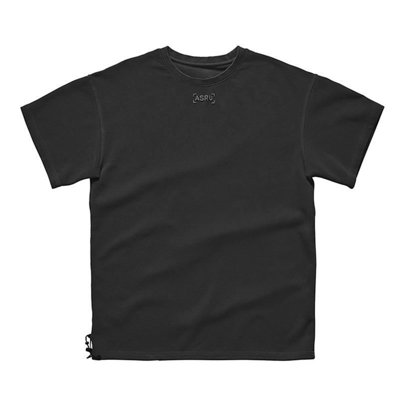 Мужская модная ретро-футболка из стираного хлопка с коротким рукавом