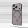 Роскошный съемный чехол 2-в-1 с защитой объектива, магнитный, для iPhone 17 Pro Max 16 15 14 13, MagSafe, матовый, полупрозрачный, противоударный