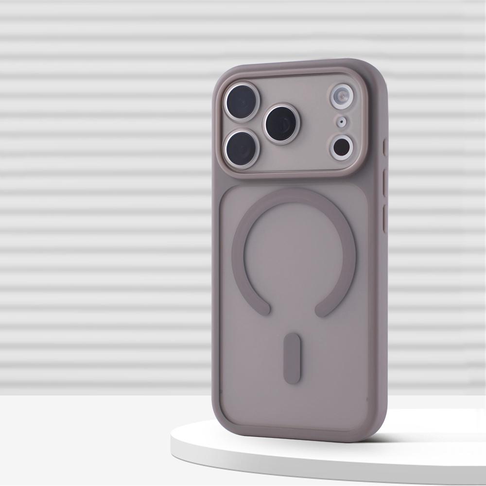 Роскошный съемный чехол 2-в-1 с защитой объектива, магнитный, для iPhone 17 Pro Max 16 15 14 13, MagSafe, матовый, полупрозрачный, противоударный