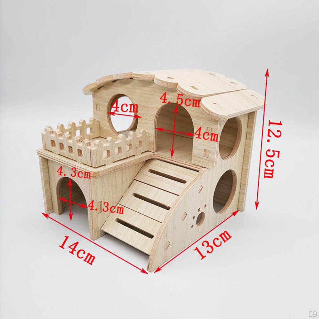 Hamster House and Hideout Cage Accessories Fun Cabin Gerbil for Small Pet