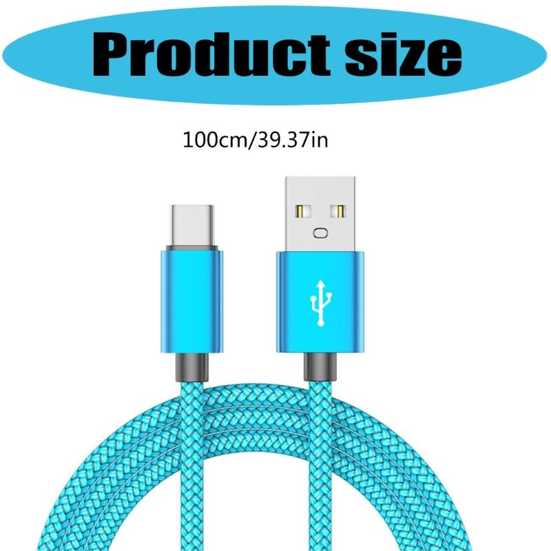 Плетеные кабели для зарядки телефона USB C Быстрая зарядка 3A Power Delivery 100 Вт 480 Мбит/с Передача данных для нескольких устройств