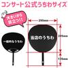 Jumbo Fans of Matte Black Cheering Concert Handmade Fan Materials (Set 10) - Fans, Plain, Fans,