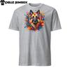 Colorful German Shepherd Unisex T-Shirt | Design with Vibrant Paint Splashes