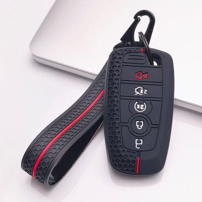 Силиконовый чехол для брелока с соответствующим брелком, совместимый с Ford F150 F250 F350 Explorer Edge Escape Fusion Mustang Expedition, Подходит для Ford Escape