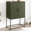 VidaXL Highboard Olive Green 68.5x38.5x107 Cm Steel, Sideboard, Cupboard, Side Cabinet, Cabinet, Storage Cabinet, 846510