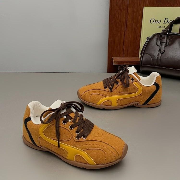 Cowhide Version of German Training Shoes Women's 2025 Spring New Casual Shoes Versatile Sports Shoes Breathable Forrest Gump Shoes Temperam