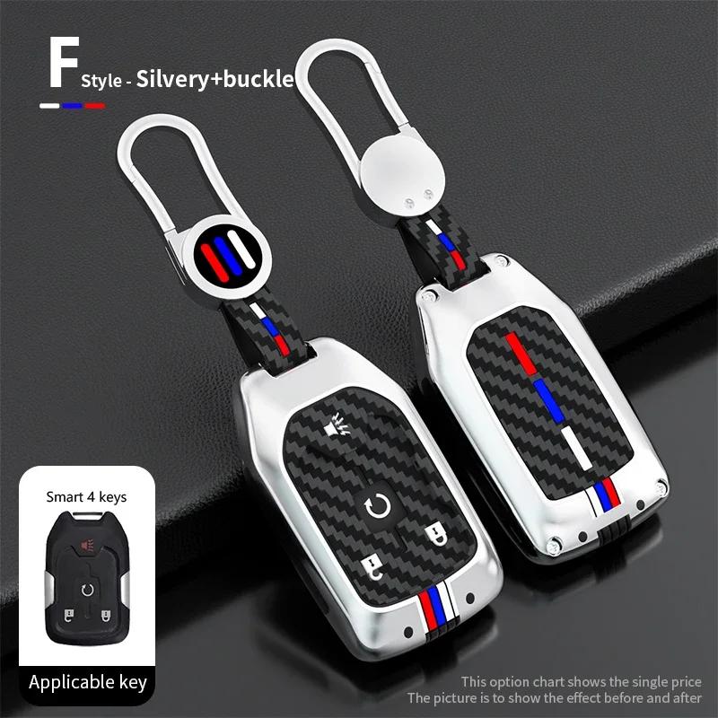 Чехол-накладка для ключа автомобиля из цинкового сплава для Chevrolet Colorado Silverado 1500 2500HD 3500HD GMC Yukon Sierra Canyon Защита для пульта дистанционного управления