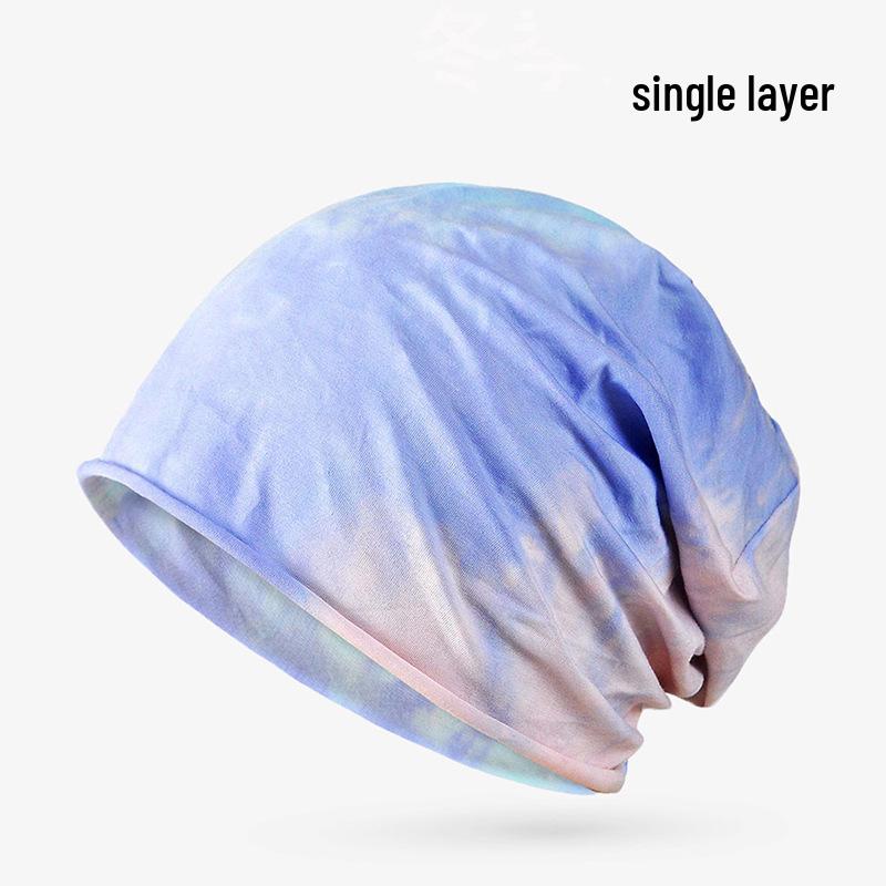 Unisex Lightweight Cotton Headscarf: Spring/Summer Breathable Cap & Sleep Hat