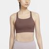 Nike Swoosh Luxe Solid Средняя поддержка спортивный бюстгальтер майка женское нижнее белье Desert CJ0545-298