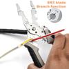 Многофункциональный инструмент для зачистки проводов, щипцы для резки кабеля, плоскогубцы с нескользящей ручкой, плоскогубцы для электрика, инструменты для зачистки кабеля