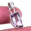 Natural Pink Amethyst 925 Solid Sterling Silver Gift Jewelry Pendant 1'' n0Y91