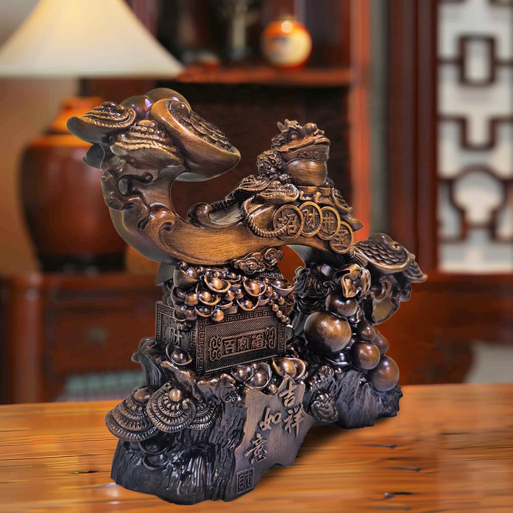 Благоприятные украшения на удачу Золотая жаба Тыква Украшения Домашний декор Гостиная Фойе Переезд Новый дом Подарок на открытие магазина