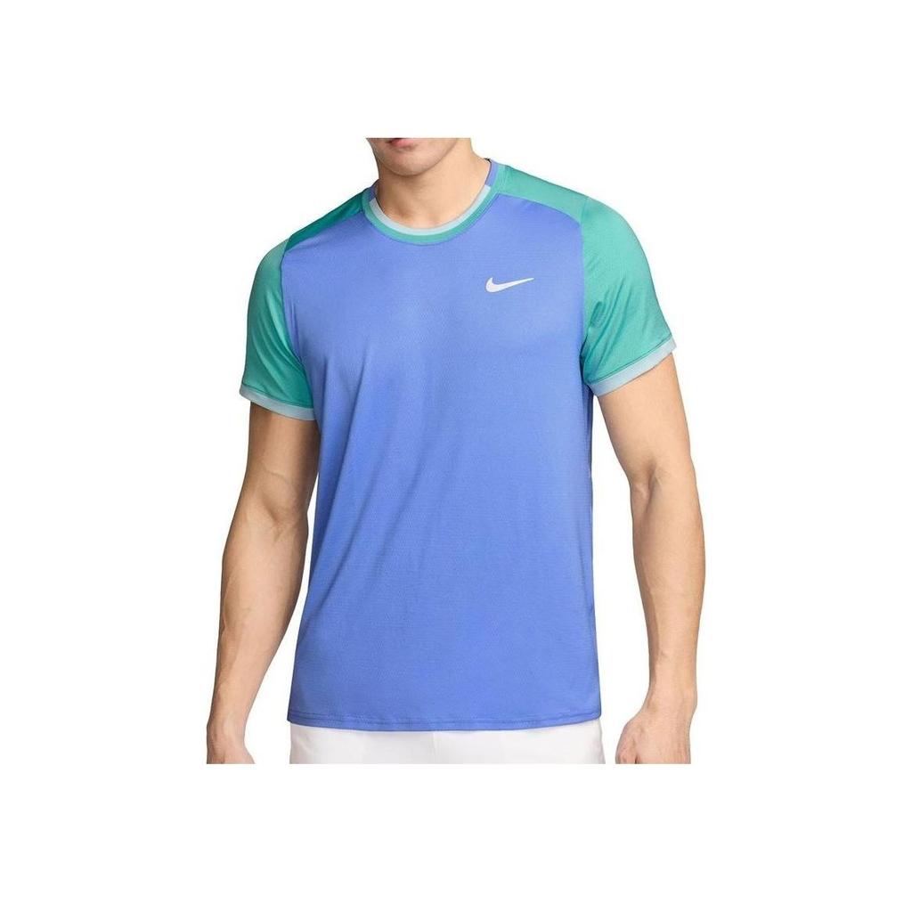 Nike Футболка с круглым вырезом и коротким рукавом Color Block, мужские топы, синяя FD5320-494