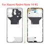 For Xiaomi Redmi Note 14 4G Middle Frame Bezel Plate Back Housing Replacement Part