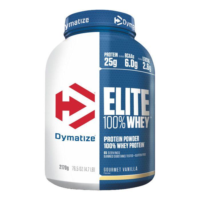 Whey concentrée Dymatize - Elite 100% Whey - Gourmet Vanilla 2170g