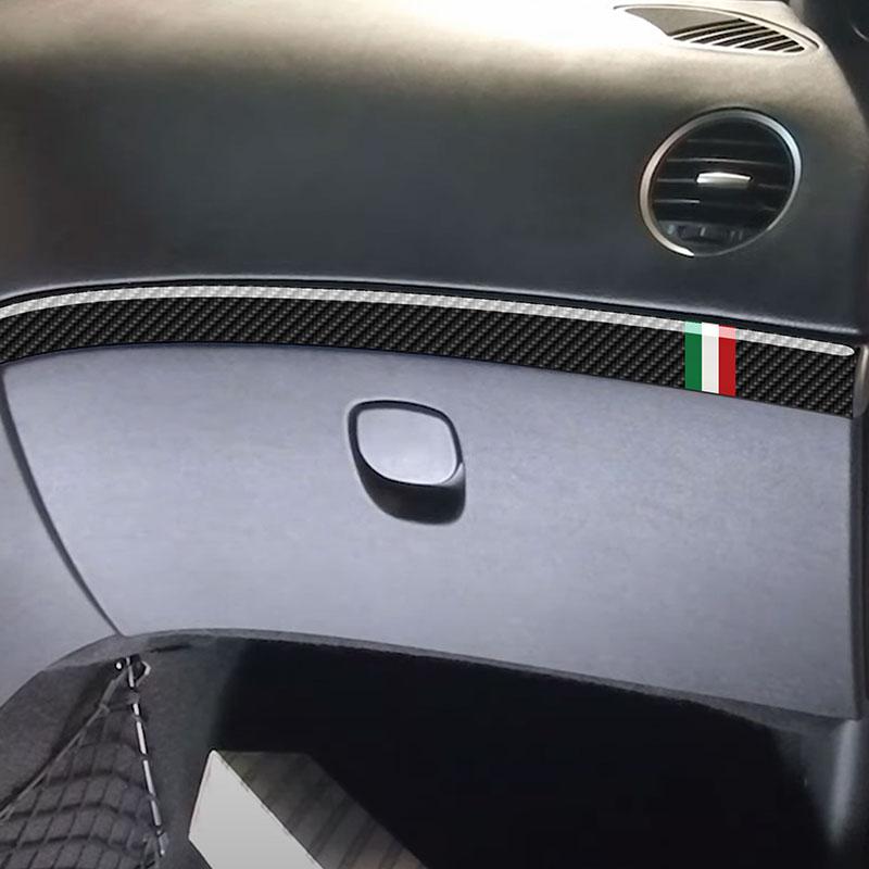 Dashboard Panel Decoration Strips Carbon Fiber Car Stickers For Alfa Romeo 159 Brera Spider 2004-2011 Interior