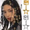 10pcs Star Shape Dreadlocks Beads Dread Locks Hair Braid Tubes Hollow Out Hair Ring  Decor