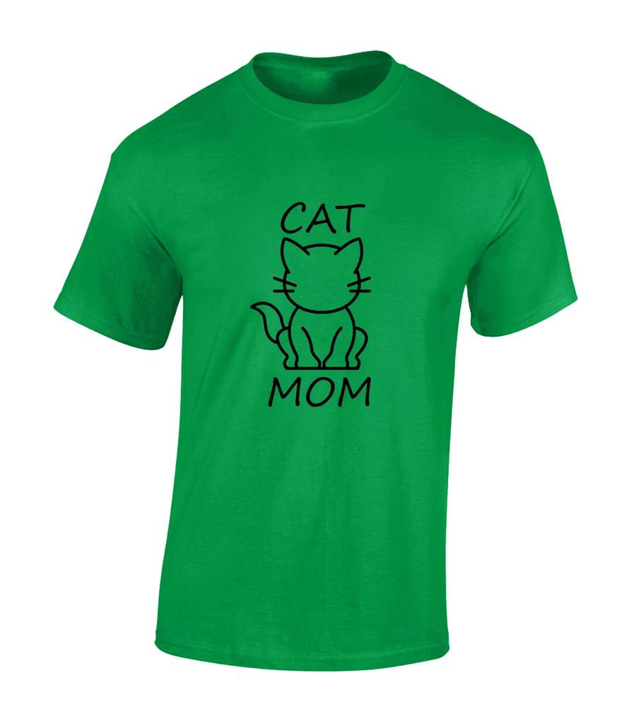 Cat Mom Funny Cute Lover Gift Present Animal Unisex T-Shirt
