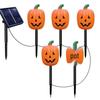 Садовые светильники в виде тыквы-скелета на солнечной батарее - Водонепроницаемый уличный декор