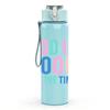 1PC God Is Good All Time 750ml Color Plastic Sports Water Bottle Leakproof Flip Straw Lid Suitable for Sports Office Home Use
