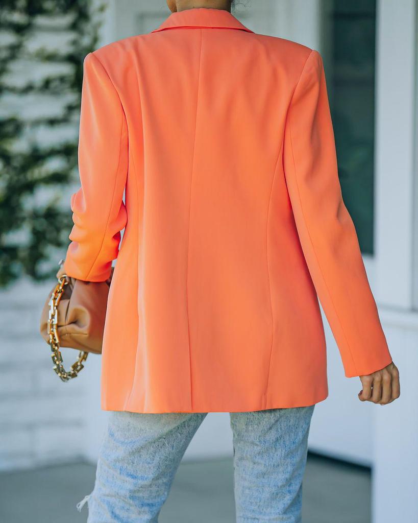 Европейский и американский осенне-зимний блейзер приталенного кроя с длинными рукавами