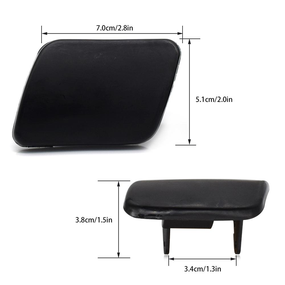 Водонепроницаемая чистящая крышка, 2 шт., аксессуары, черная фара