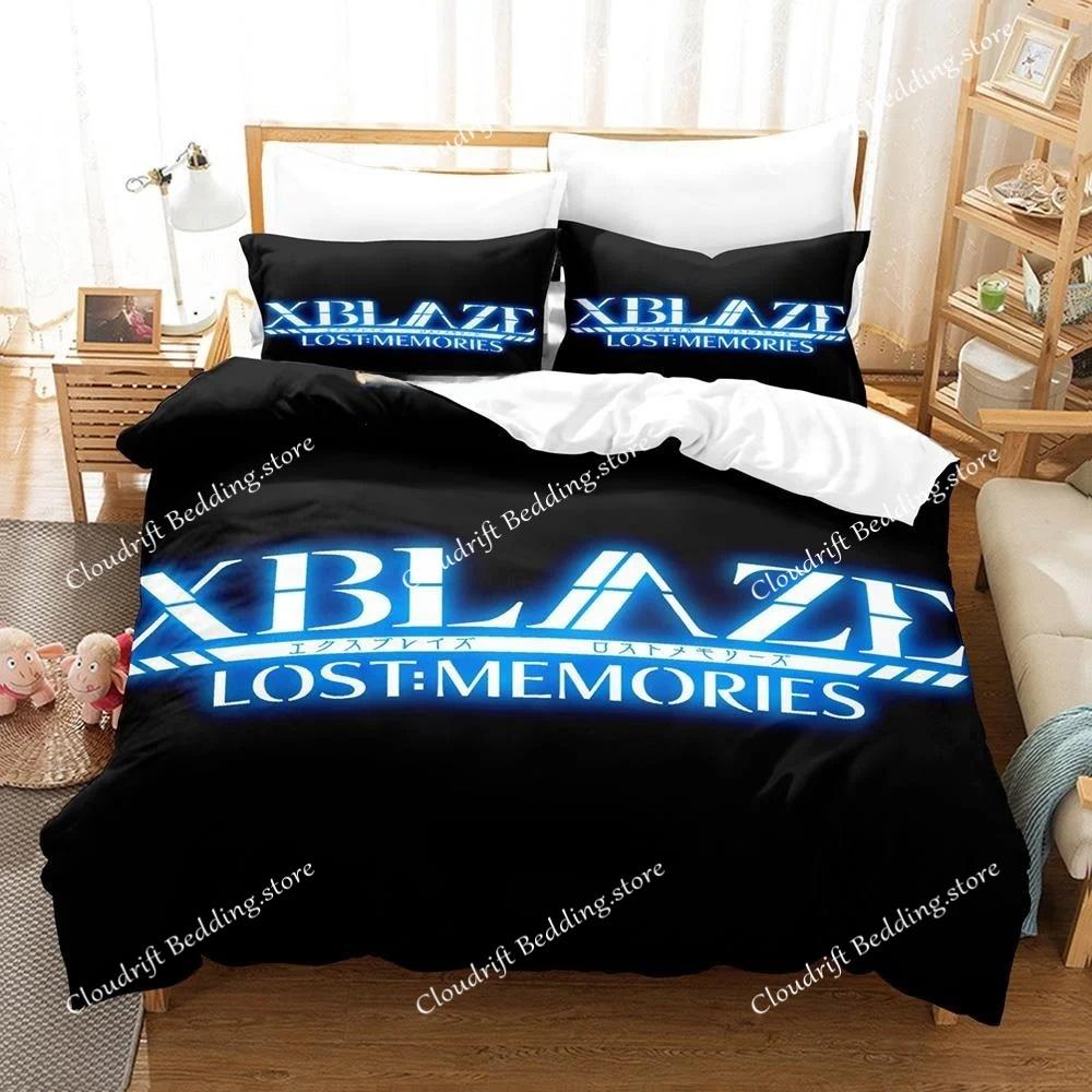 3D Печать Игровой Комплект Постельного Белья XBlaze Lost Memories Односпальный Полуторный Полный Евро Кинг Размер Комплект Постельного Белья Для Подростковой Спальни Комплект Простыней Домашний Текстиль