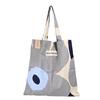 Tote Bag Unikko Gray Blue Fabric Women's Nordic 44cm X 43cm