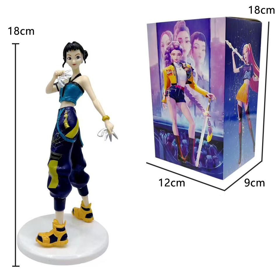 Новый Аниме K-pop Охотник на демонов Кукла Игрушка Руми Мира Зои Персонаж ПВХ Модель Украшение Игрушка Поклонники Подарок на день рождения