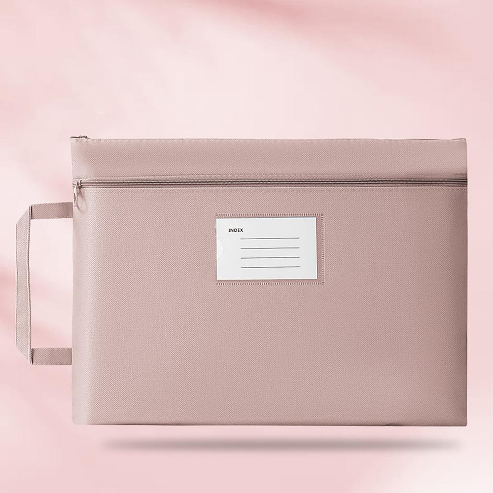 Waterproof File Organizer Double Layers Document Bag Portable Envelope Folder  for Office Supplies