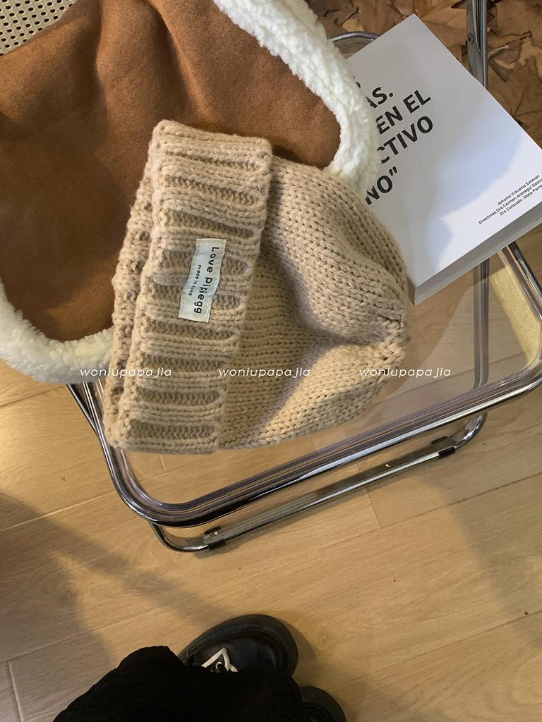 Stylish Fit Loose Winter Beanie Soft Cotton Yarn For Large Heads Warm And Cozy