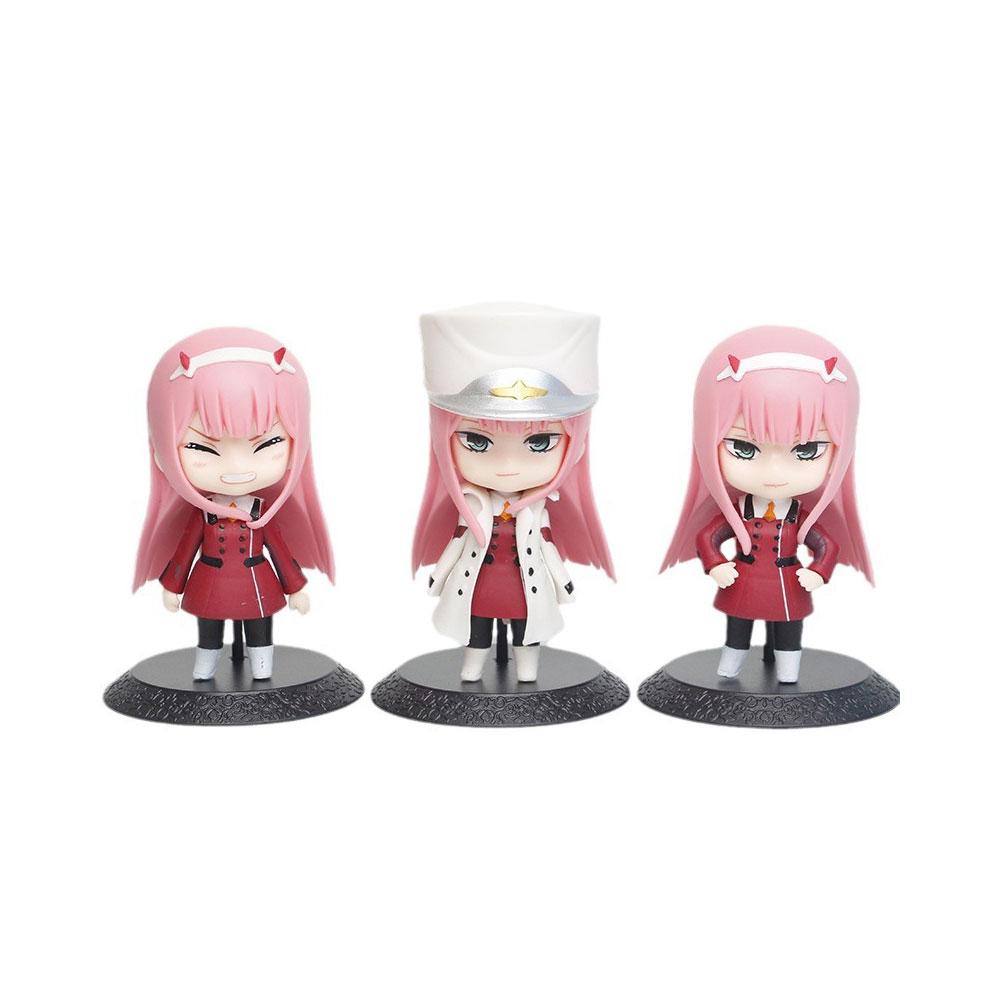 10 см DARLING in the FRANXX Фигурка Зеро Ту Три Q-версия Фигурки Стенд Анимационная Модель Игрушки Подарки Коллекция Декорация ПВХ