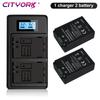 Cityork 1250mAh ENEL 25 EN-EL25 EN EL25 Reachargeable Battery +LCD USB Dual Charger For Nikon Z50 ZFC Z 50 Z FC MH-32 Batteries