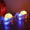 Halloween Light-up Spider Figurine Realistic Plastic Spider Animal Figure with LED Light for Halloween Indoor Outdoor Home Party Decor