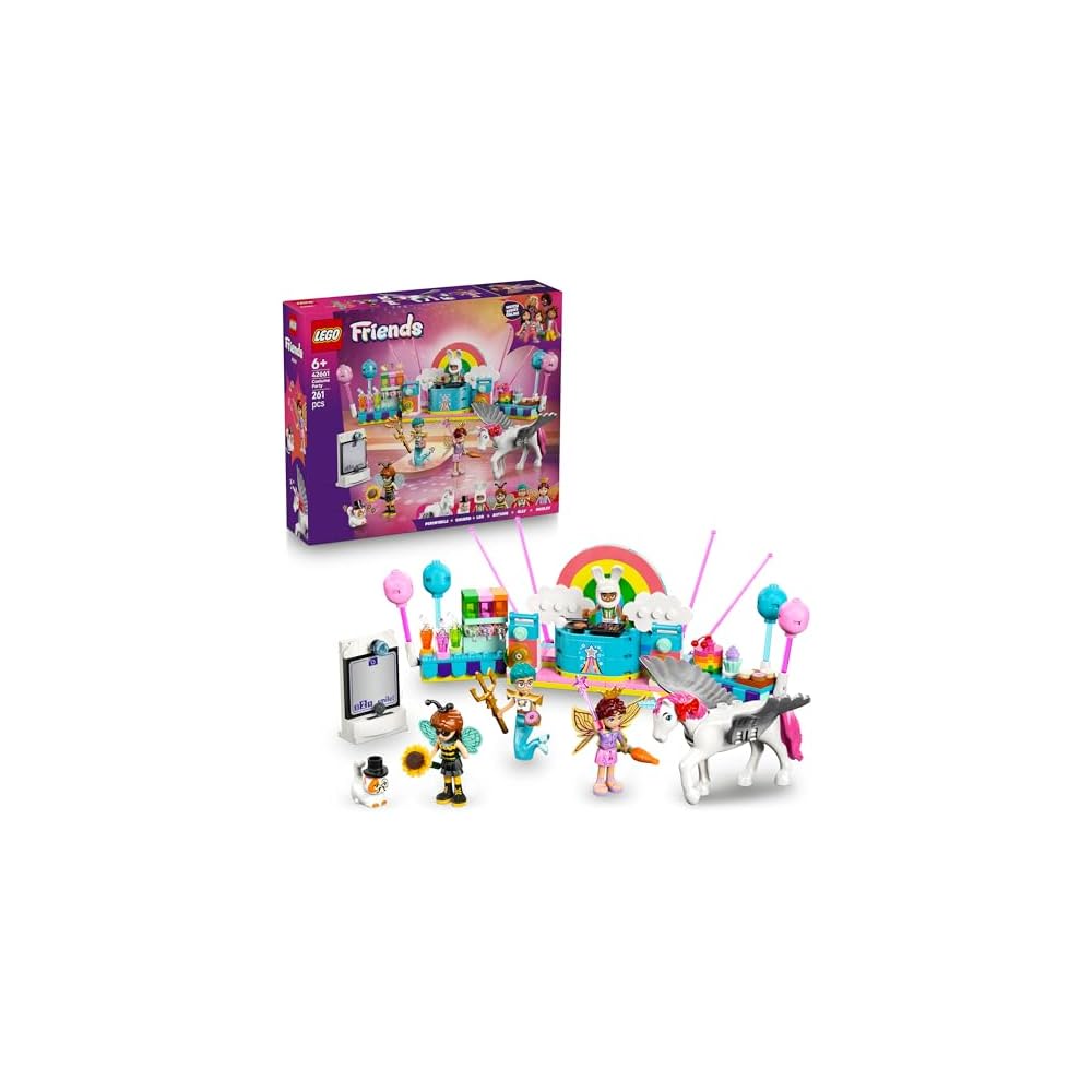 LEGO Friends Unicorn and Fairy Dress-Up Party Toy Set Building Blocks Educational Gift for Kids Ages 6-9