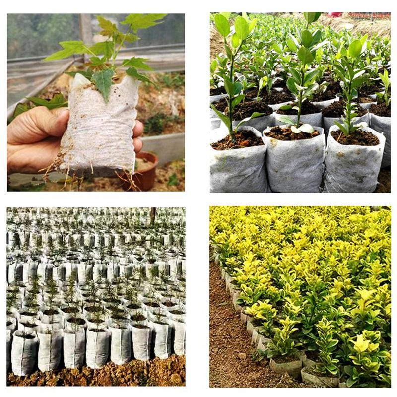 100 шт. пакеты для питания, садоводство, наборы для выращивания рассады, мешки для выращивания рассады, нетканые мешки для рассады, посадка растений