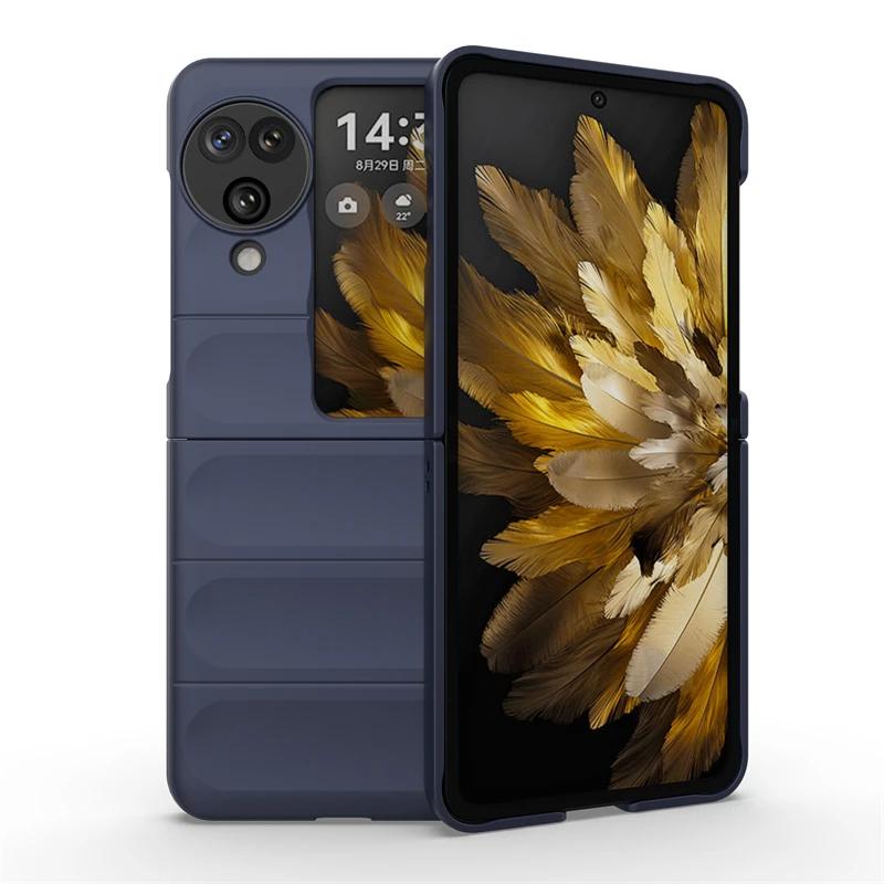 Чехол для OPPO Find N3 Flip 5G Global Задняя крышка Чехол для телефона Жидкий силикон Противоударные Бронированные чехлы Funda Coque