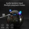 Портативный милый маленький дьявол AI умный Bluetooth-динамик 3D стерео сабвуфер мини светодиодные цифровые часы будильник водонепроницаемая музыкальная шкатулка HIFI