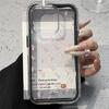 2 В 1 Розовый Цветок Прозрачный Чехол Для Телефона Для iPhone 16 Pro Чехол Для iPhone 11 12 13 14 15 17 Pro Max 17 Air Мягкий Ударопрочный Чехол