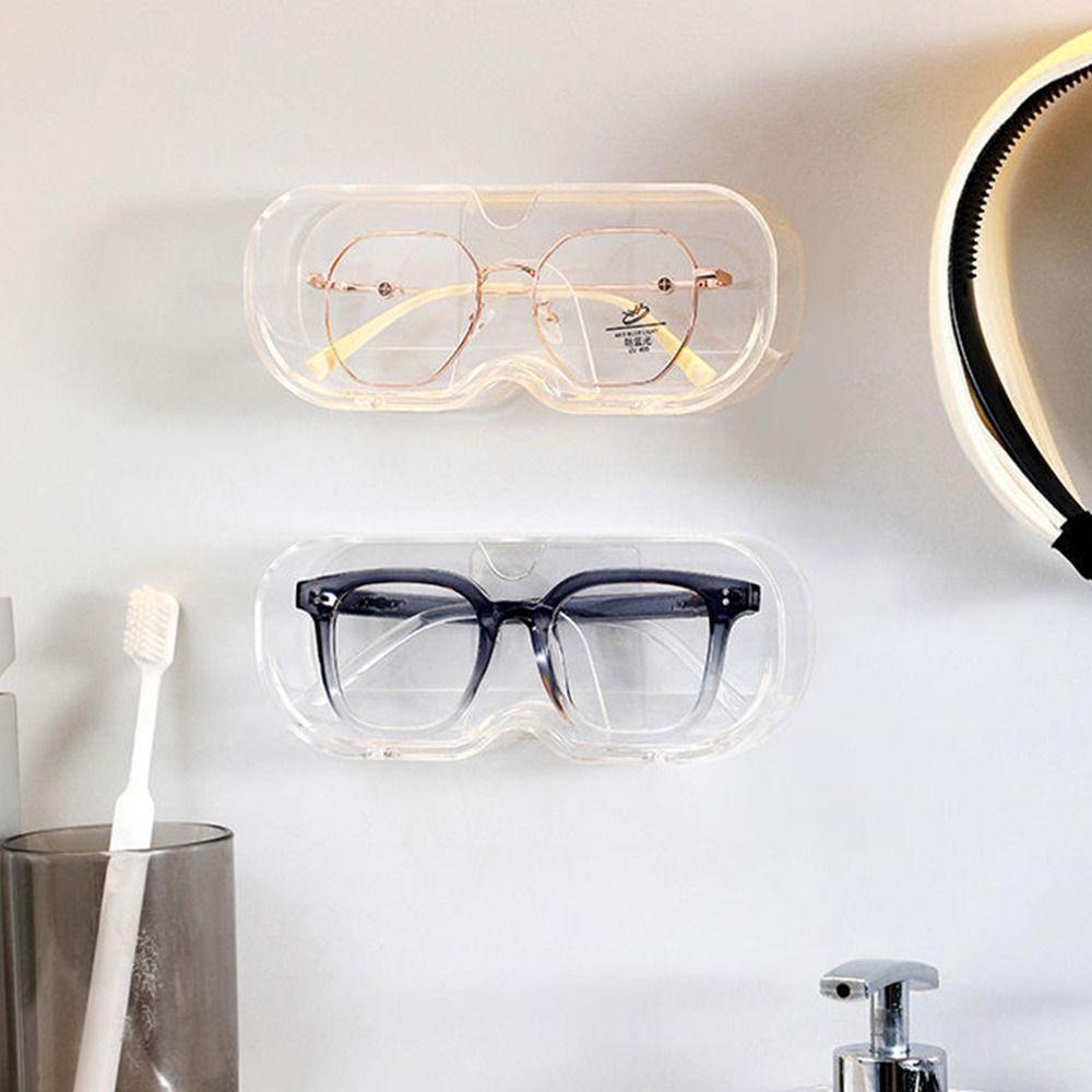 Настенный держатель для солнцезащитных очков без перфорации, настенный ящик для хранения очков, настольный компьютер, ванная комната, спальня